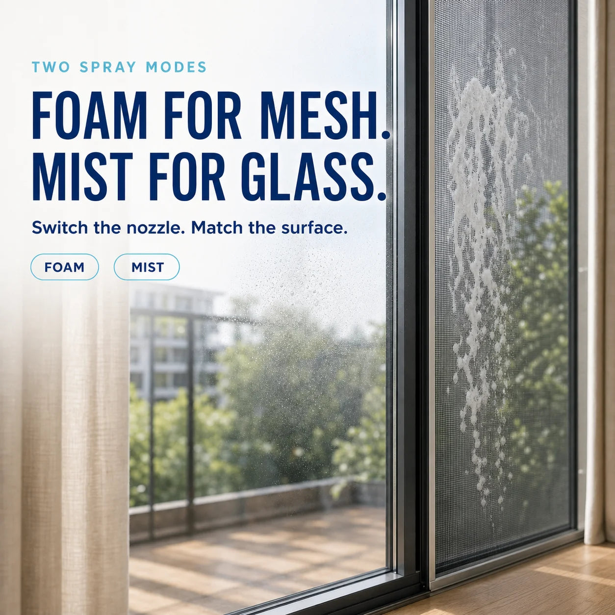 FOEOT Window + Screen Foam Cleaner — 500 mL