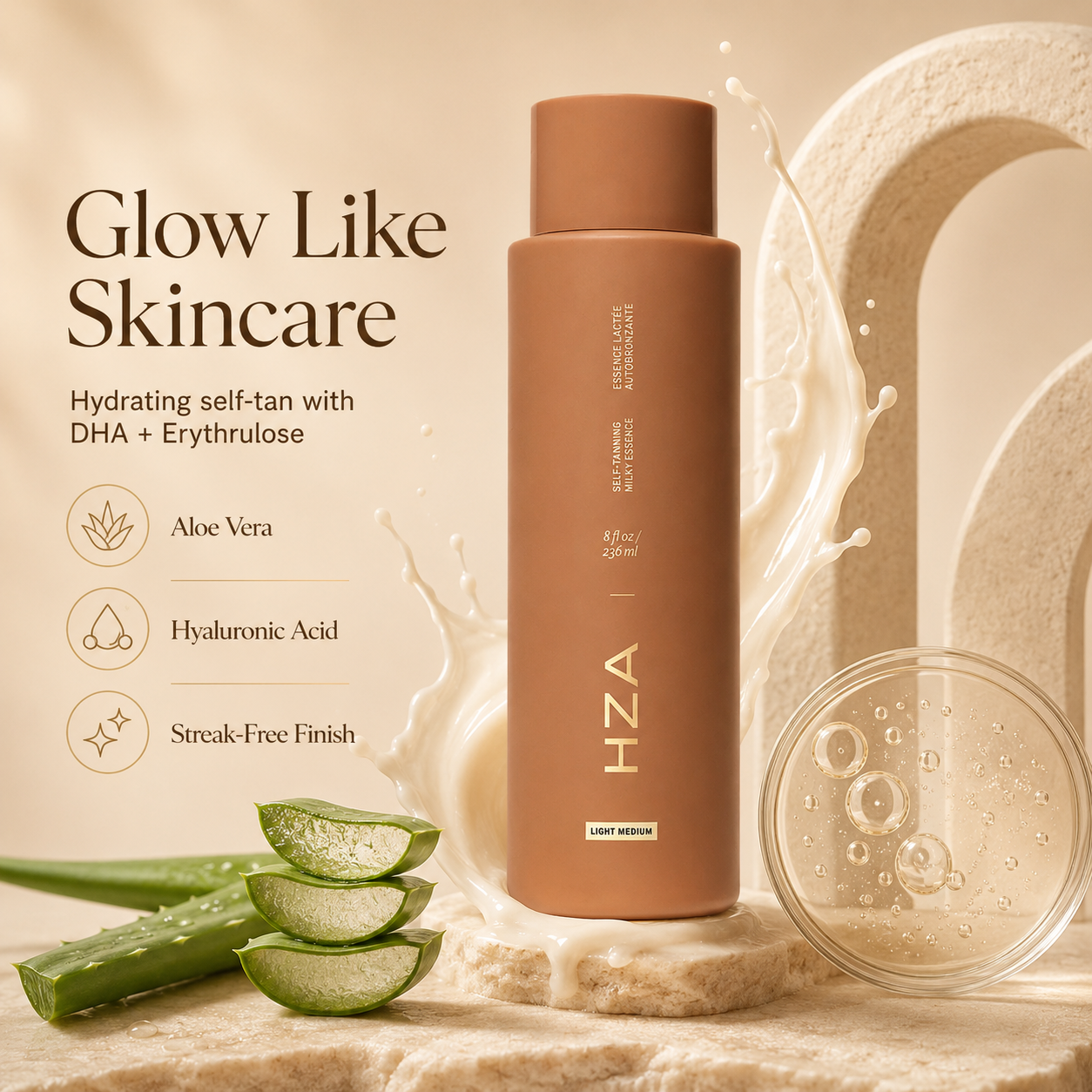 Buy 1, Get 1 FREE! 🎁—🌞 Sun-Kissed Glow Self-Tanning Milky Essence