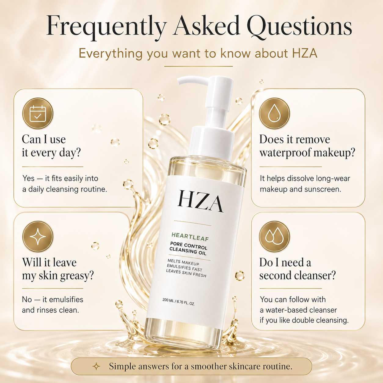 🎁 BUY 1, GET 1 FREE — HZA Purifying Cleansing Oil