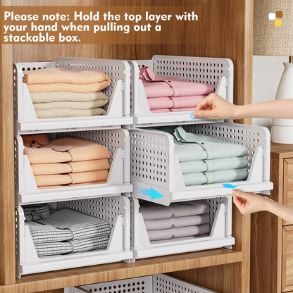Upgraded Closet Organizers and Storage Basket
