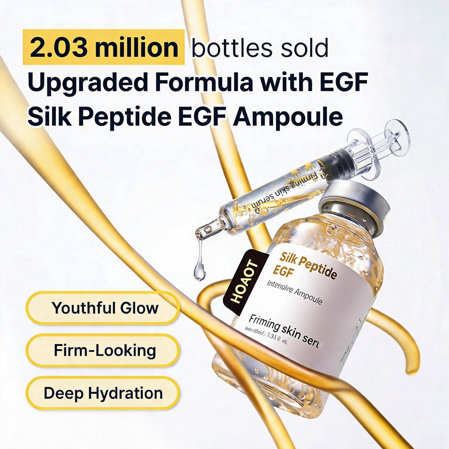 💜 Silk Peptide EGF Essence for Lifted, Glowing Skin — Buy 1 Get 1 Free