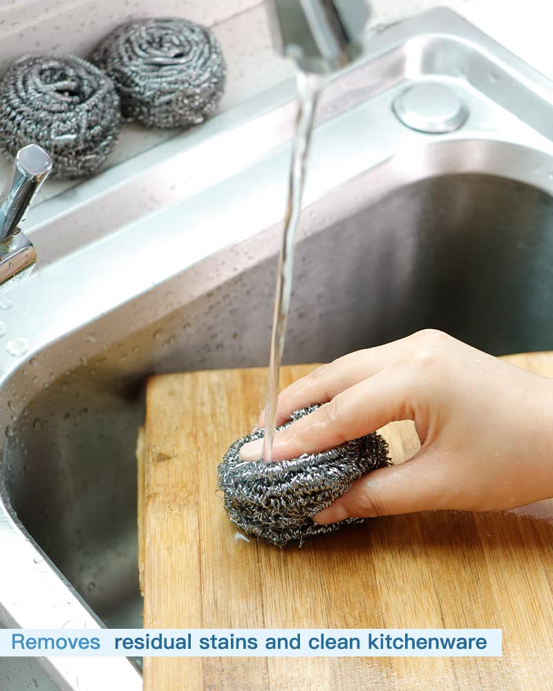 12 Pack Stainless Steel Scourers