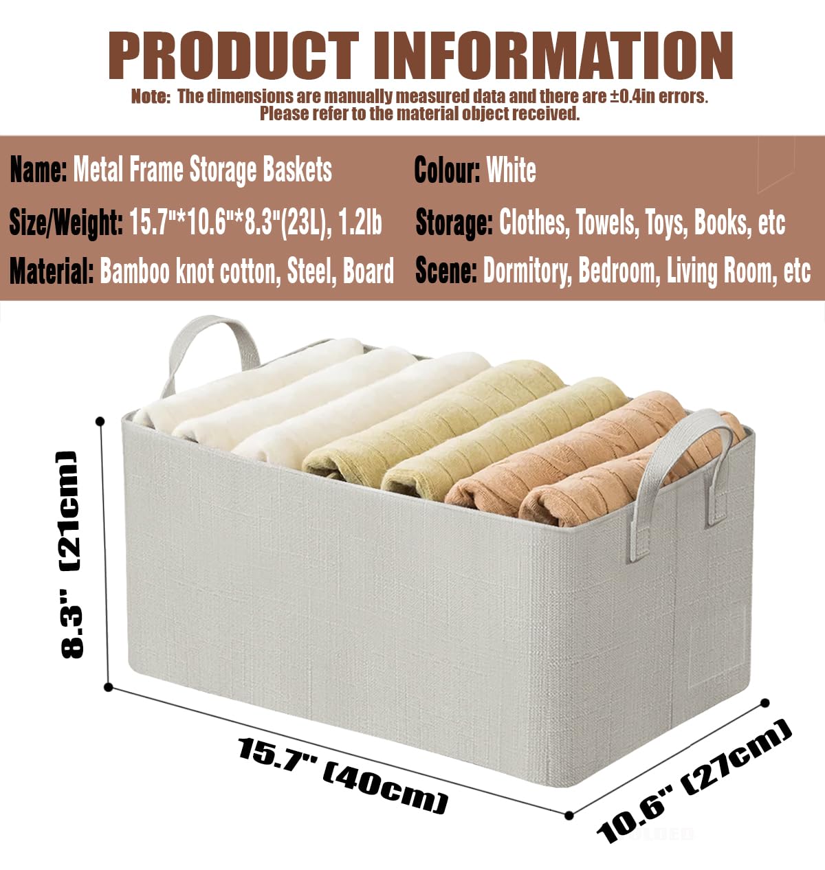 Closet Clothes Organizer with Handle