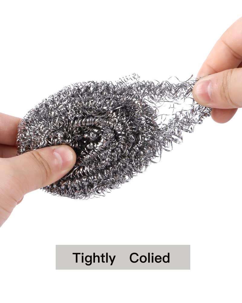 12 Pack Stainless Steel Scourers