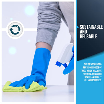 Microfiber Cleaning Cloths | All-Purpose | Assorted Colors | 36 Pack