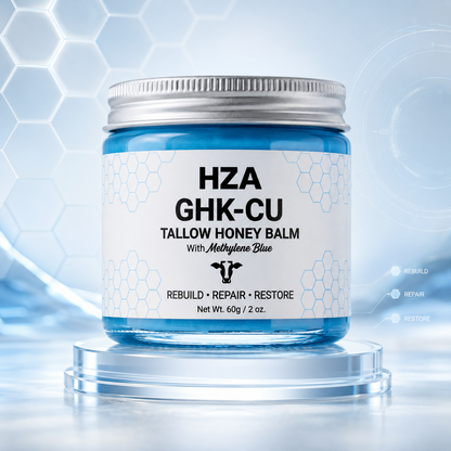 HZA GHK-CU  Tallow Honey Balm with Methylene Blue