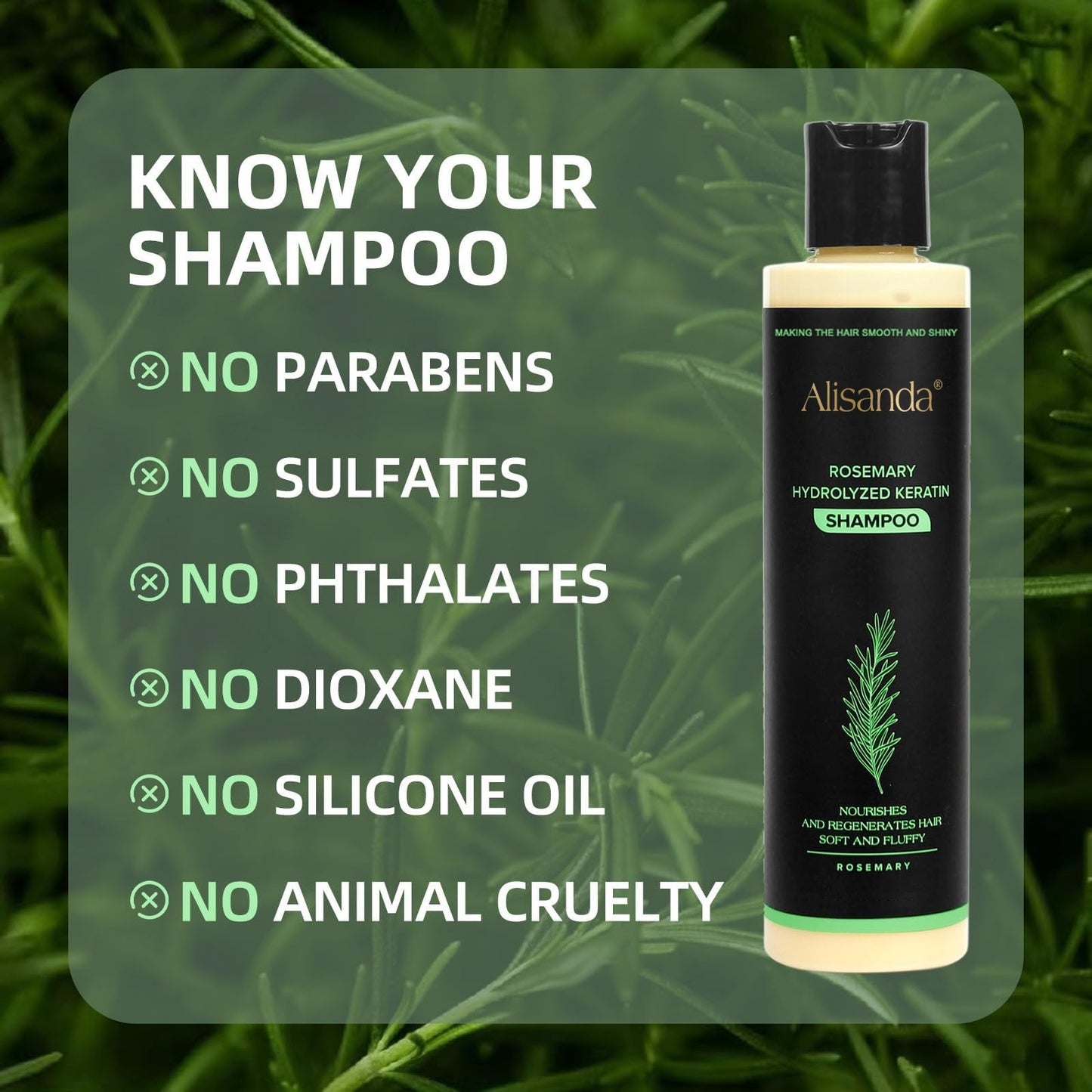 Buy 1 Get 1 FREE 🎁-Rosemary Shampoo | Hair Growth & Anti-Dandruff Scalp Treatment