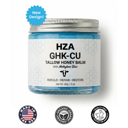 HZA GHK-CU  Tallow Honey Balm with Methylene Blue
