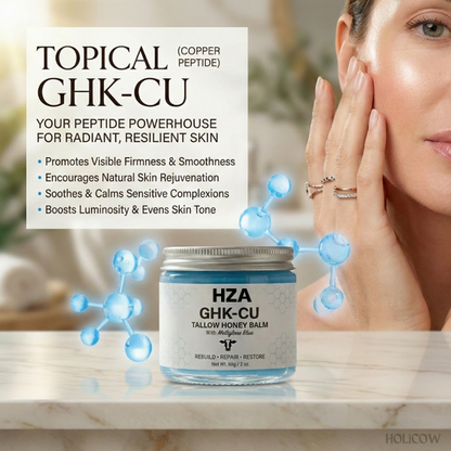 HZA GHK-CU  Tallow Honey Balm with Methylene Blue
