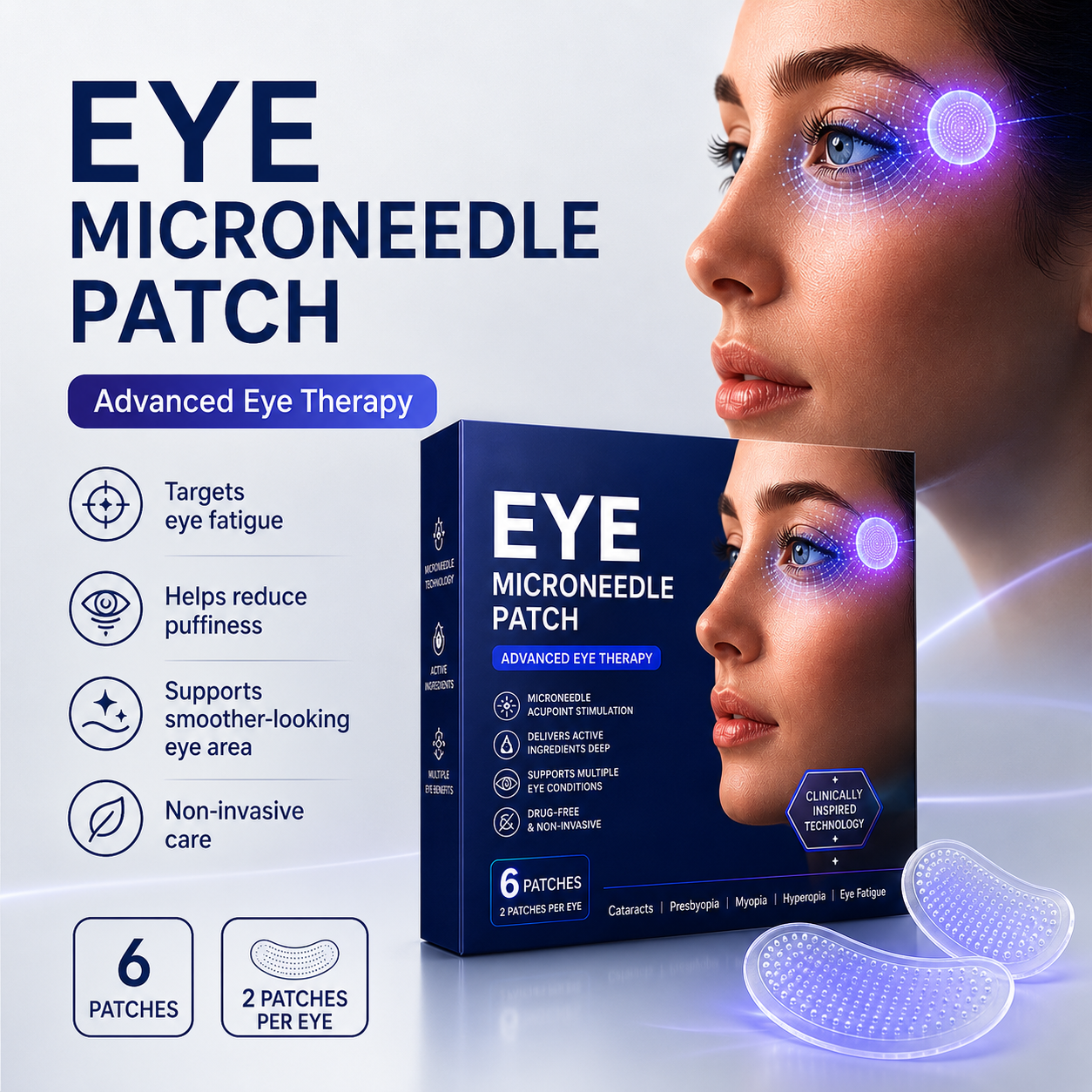👍 BUY 1 GET 1 FREE-Transdermal Vision-Repair Eye Microneedle Patch