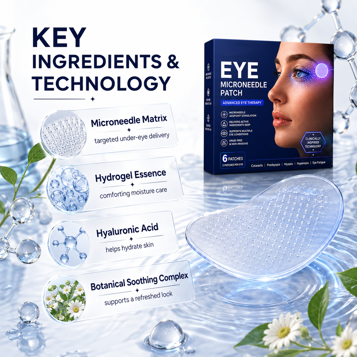 👍 BUY 1 GET 1 FREE-Transdermal Vision-Repair Eye Microneedle Patch