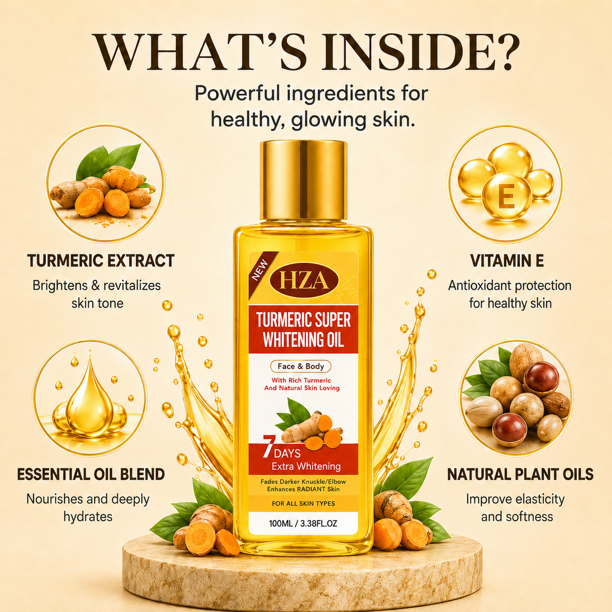 🎉Buy 1 Get 1 Free-HZA Body Glow Oil