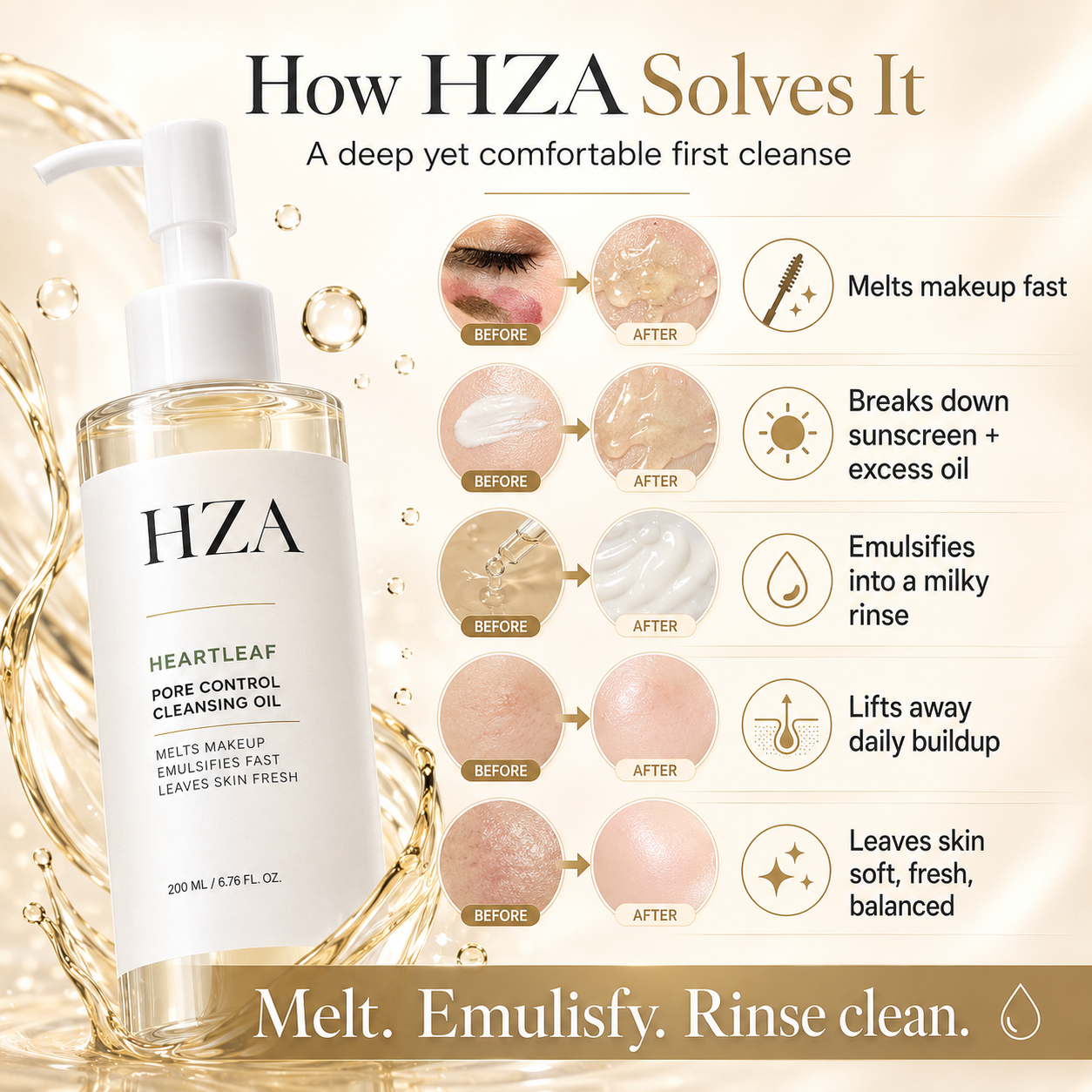 🎁 BUY 1, GET 1 FREE — HZA Purifying Cleansing Oil